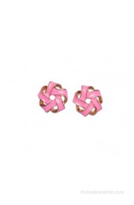 Trinklets Chic Pink Metal, Acrylic Stud Earring
